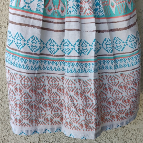 Rip Curl  Aztec print halter keyhole back tank - Picture 2 of 8